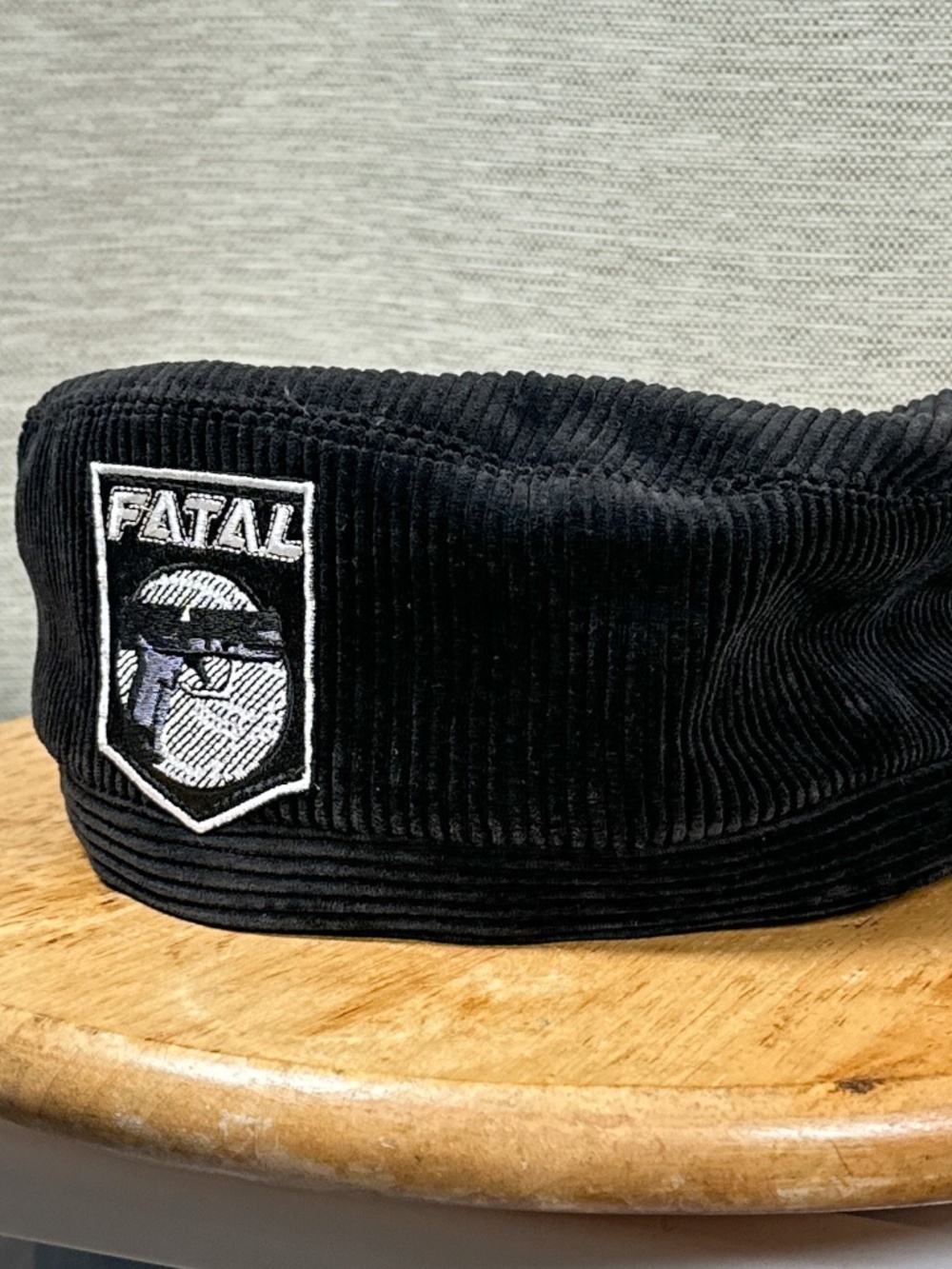 HYEIN SEO Fatal Gun Funny Corduroy Beret Hat Unisex One Size